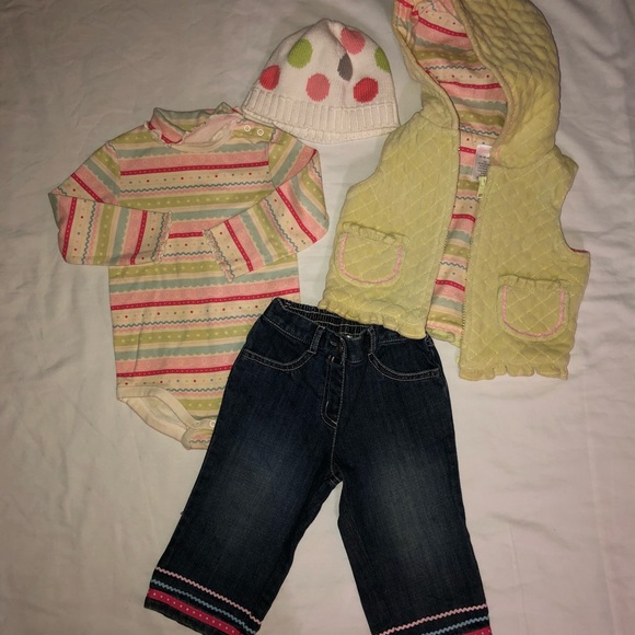 Gymboree 5 pc outfit mix match jeans dress 12 18 - Picture 6 of 7